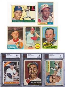 1948-1968 Topps and Assorted Brands Collection (11 Different) Including Mantle and Williams